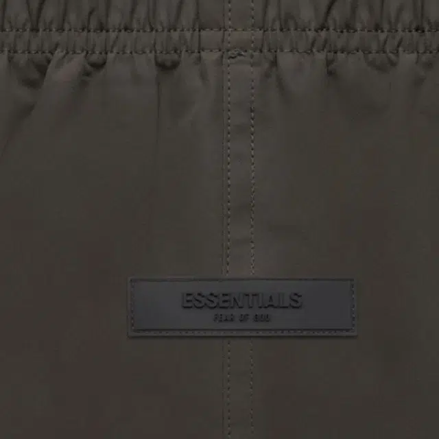 Fear of God Essentials FW22 Womens Cotton Running Shorts Off Black Logo