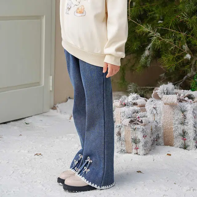 玛米玛卡 舒适柔软亲肤牛仔裤 蓝色 中小童