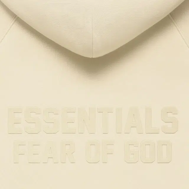 Fear of God Essentials Kids Fullzip Hoodie Eggshell