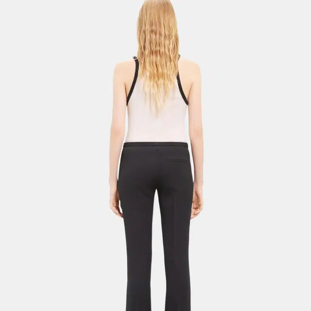 COURREGES SS24 BUCKLE CONTRAST TANK TOP Lime Stone