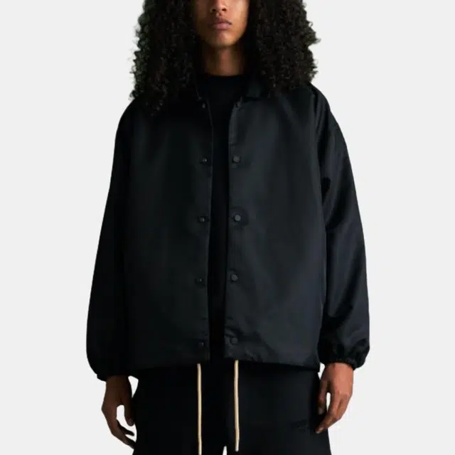 Fear of God Essentials Coaches Jacket Jet Black