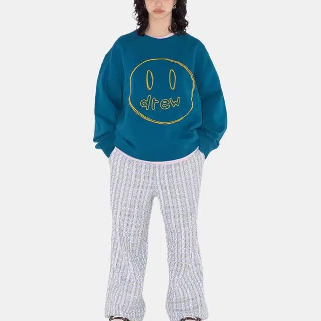 Drew House SS23 Sketch Mascot Crewneck Peacock