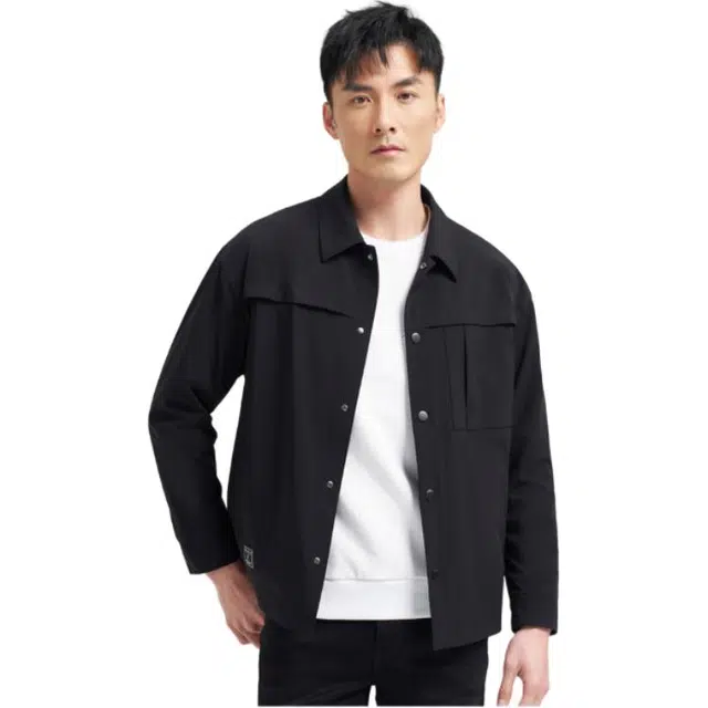 才子 时尚舒适百搭夹克外套 男款 黑色