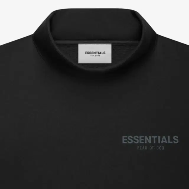 Fear of God Essentials FW21 Kids Pullover Mockneck Stretch Limo Logo