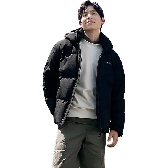 波司登 纯色舒适休闲羽绒服 男女同款 黑色