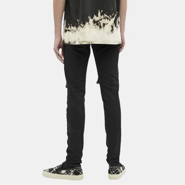 REPRESENT Slim Fit Ripped Jeans Black