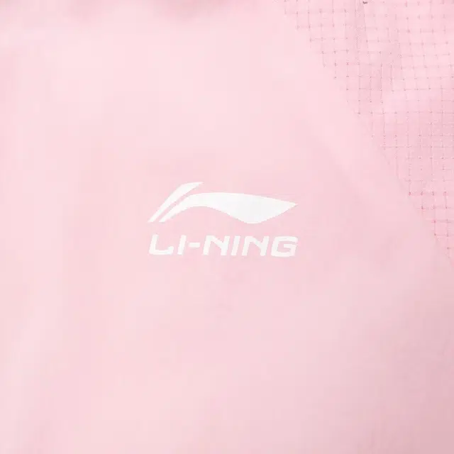 李宁儿童 童装 运动生活系列 纯色连帽运动防晒服 男童女童 新浅粉