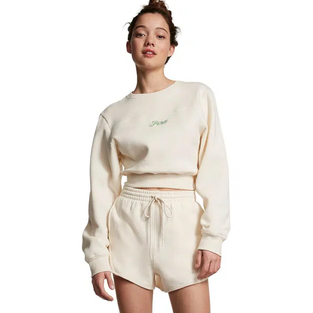 Victoria's Secret PINK IVY FLEECE CURVED HEM SHORTSStone Grey