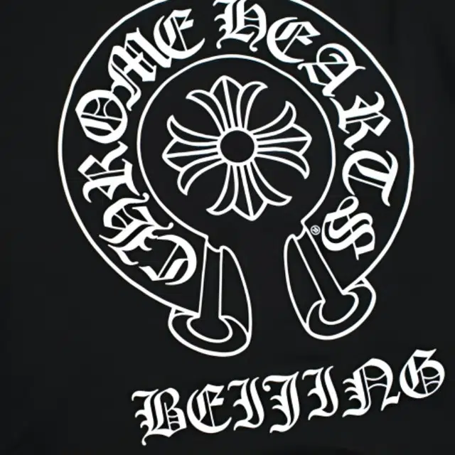 Chrome Hearts Beijing Horseshoe Cross Long Sleeve Tee Black