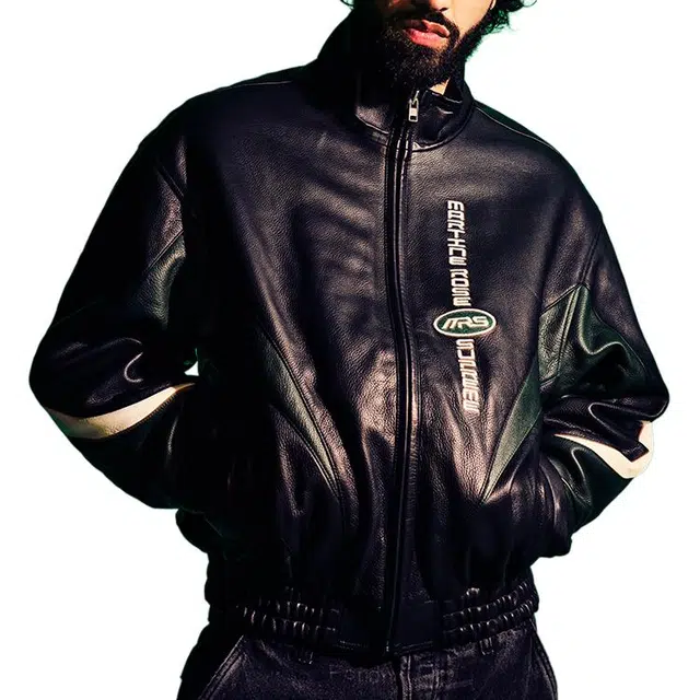 Supreme x Martine rose FW24 WEEK4 Leather Jacket logo