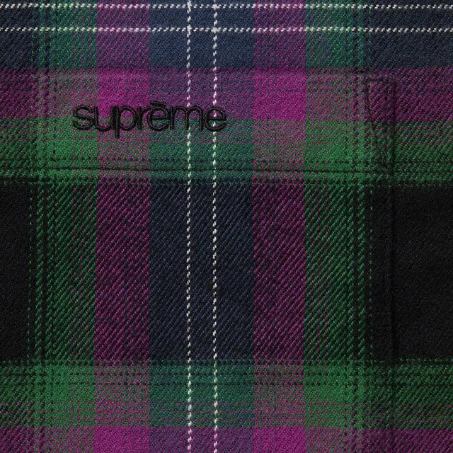Supreme Brushed Plaid Flannel Shirt