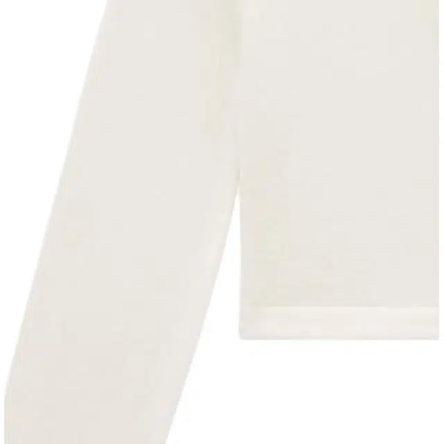 COURREGES SS24 LIGHT WOOL CARDIGAN Heritage White