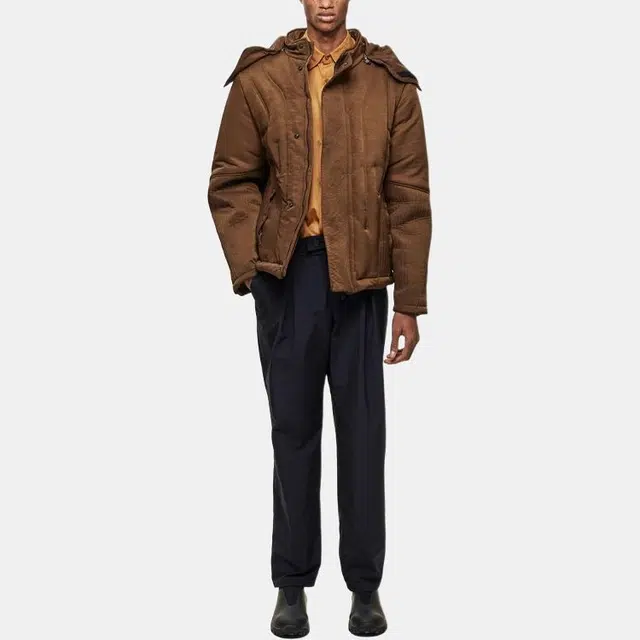 A-COLD-WALL* Nylon Hooded Jacket Brown