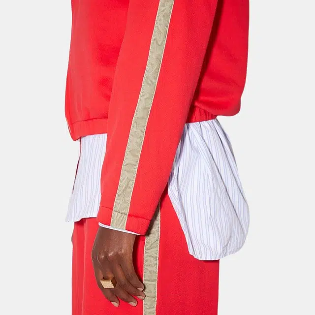 Acne Studios SS22 Zip Collar Jacket Red