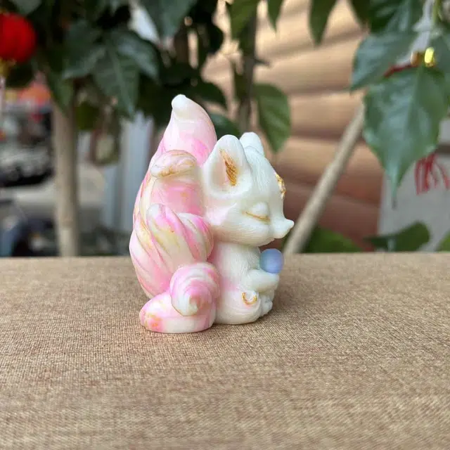 爵倾 抱球狐狸彩绘 象牙果 菩提 男女同款情侣款