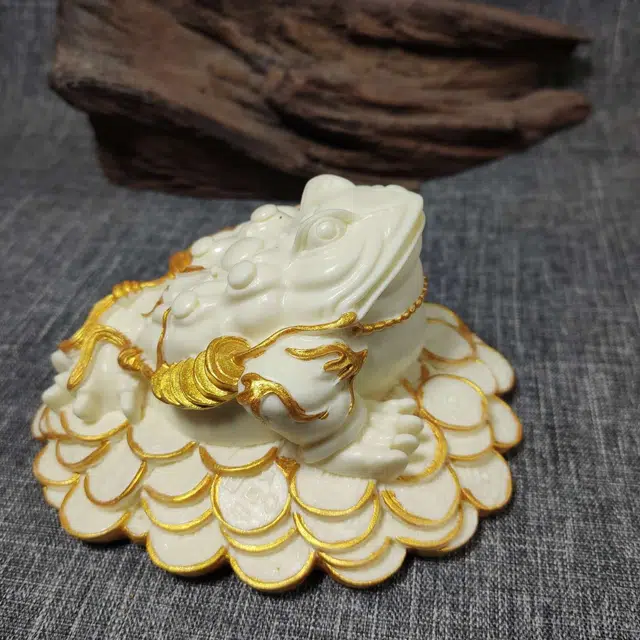 爵倾 招财金蟾 象牙果 把件 男女同款情侣款