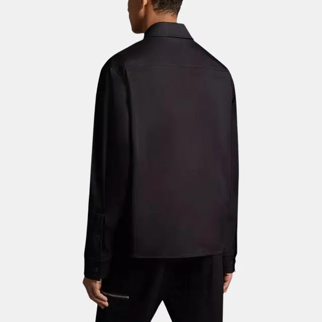 Moncler Gabardine Zip-Up Shirt