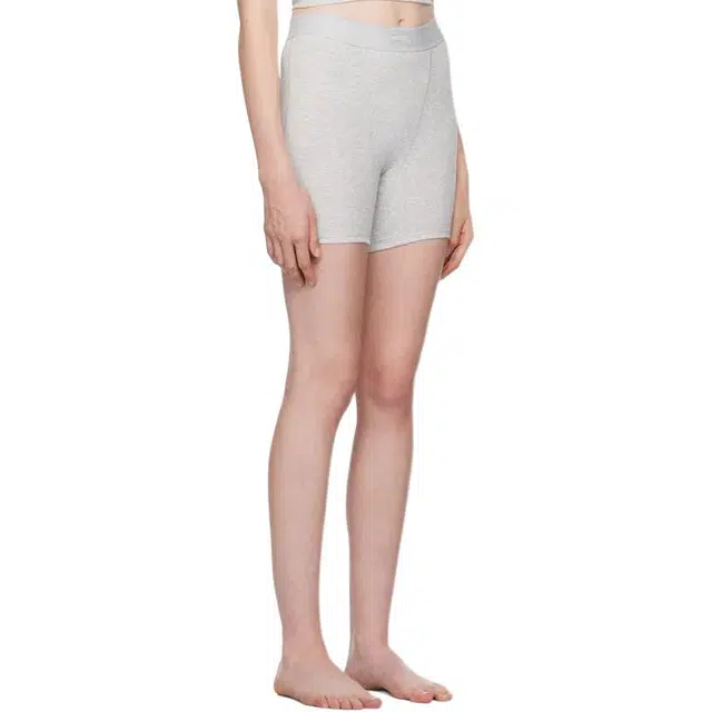 SKIMS COTTON RIB BOXER 3-PACK 3 BLUE ROSEBUD MULTI