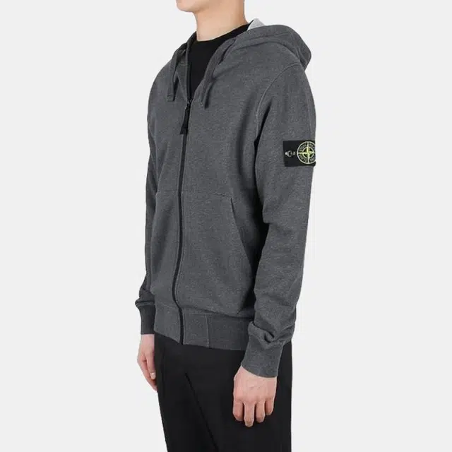 Stone Island SS23 Logo Hoodie Smoke Grey