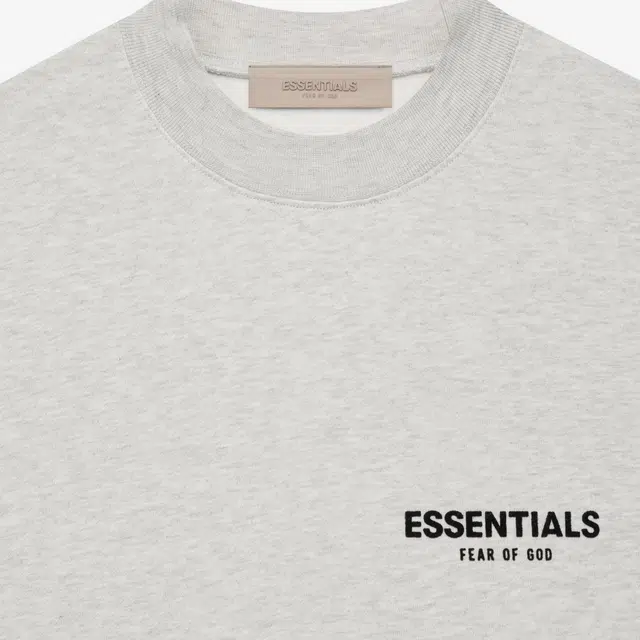 Fear of God Essentials SS22 Crewneck Light Oatmeal Logo