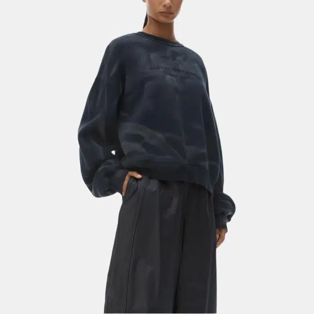 Alexander Wang Logo Crewneck Sweatshirt Black