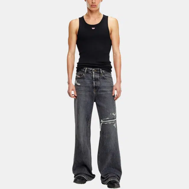 DIESEL FW22 Wide Leg Jeans Charcoal