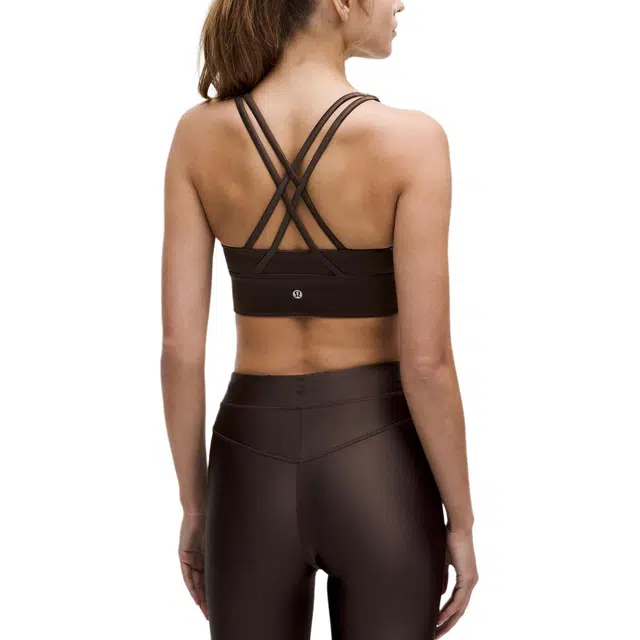 lululemon Energy Longline Bra Cups Satin Shine