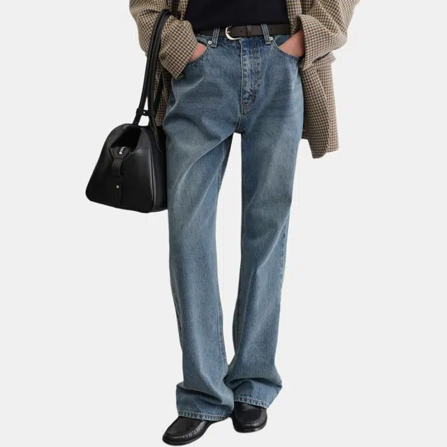 Dunst RELAXED FLARE JEANS CLASSIC BLUE