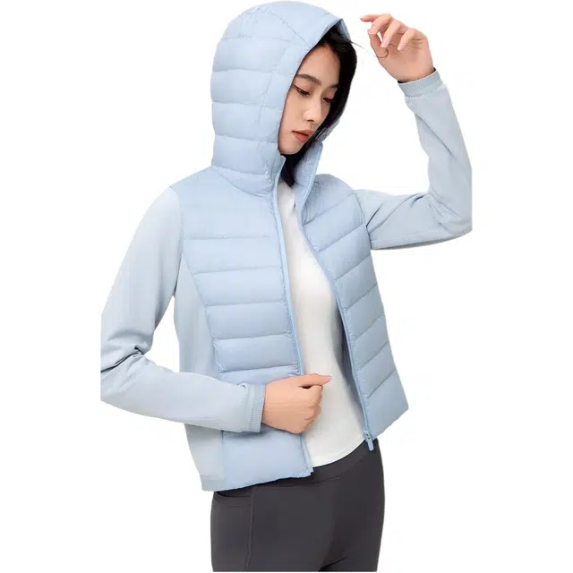 美力城 轻薄系列 保暖透气三防科技百搭修身羽绒服 女款