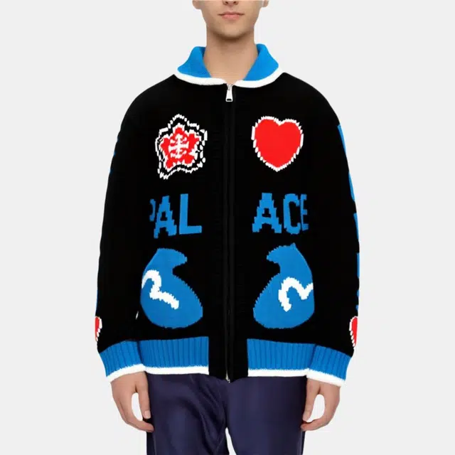 PALACE x EVISU Cowichan Knit Black