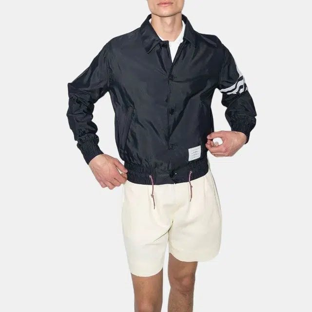 Thom Browne Classic Four-Bar Button Jacket