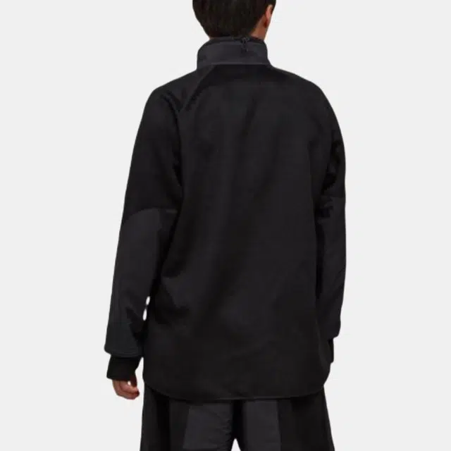 Y-3 FW22 Logo Patch Fleece Jacket Black