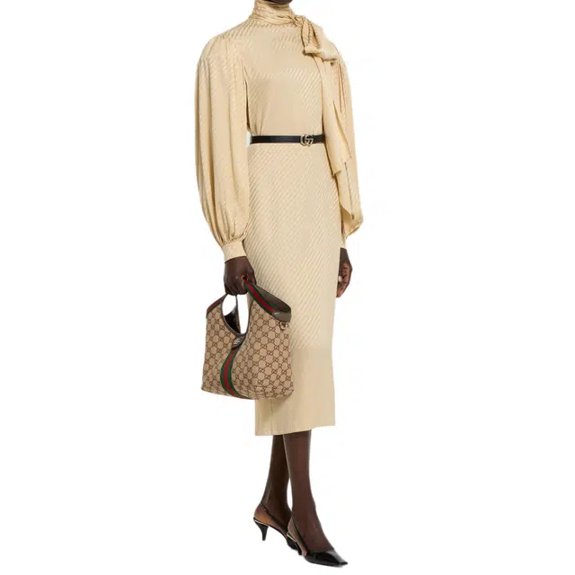 Gucci Giglio Tote Small Brown