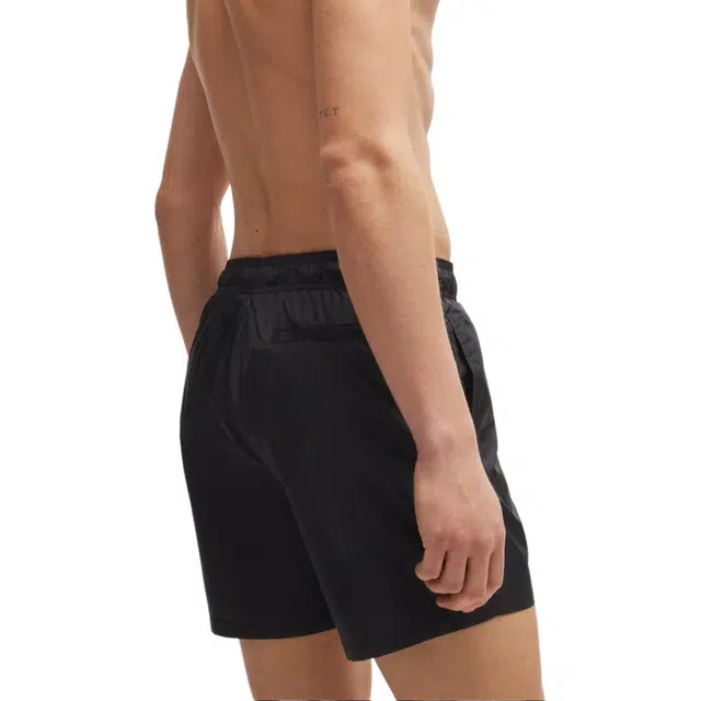 HUGO BOSS Quick-Dry Swim Shorts With Stacked-Logo Print