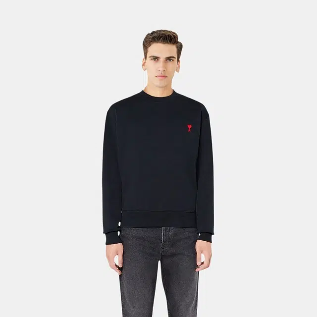 AMIPARIS SS21 Logo Crewneck Sweatshirt Black