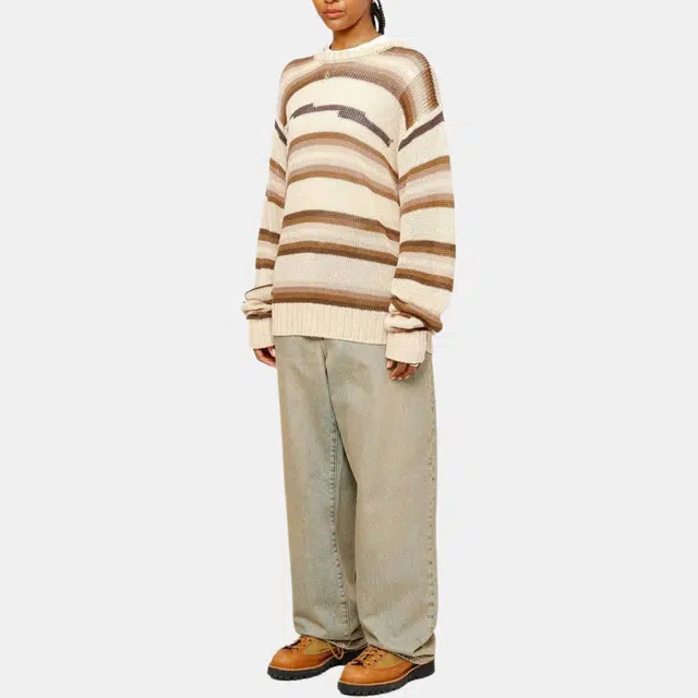 Stussy SS24 TONAL STRIPE LINEN SWEATER