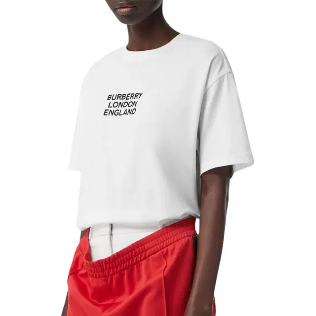 Burberry Embroidered Logo T-shirt T