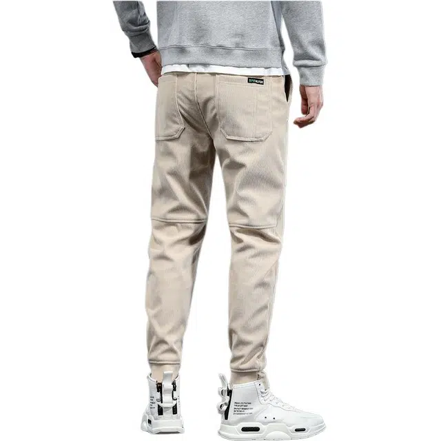 吉肯蒂 潮牌灯芯绒男士宽松小脚裤秋季运动长裤子休闲裤 男款