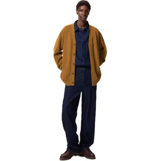 UNIQLO V-Neck Cardigan Brown