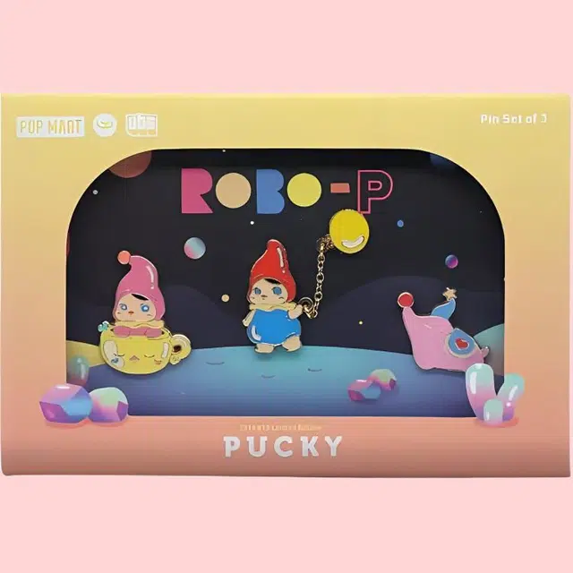 POP MART PUCKY BTS Amusement Park Limited Badge