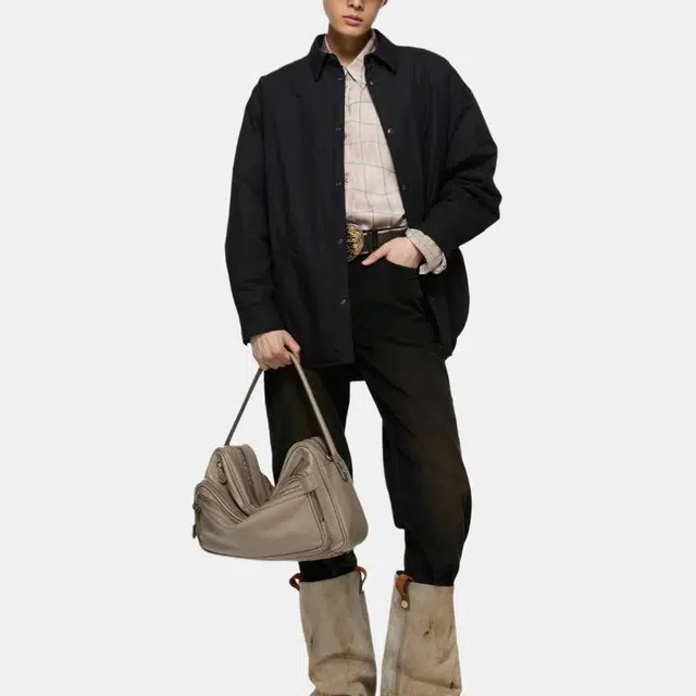 Acne Studios FW25 Embroidered Logo Collar Jacket