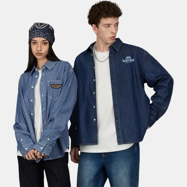 EVISU 2025 Seagull Print Jeans