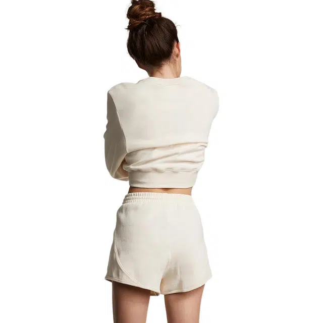 Victoria's Secret PINK IVY FLEECE CURVED HEM SHORTSStone Grey
