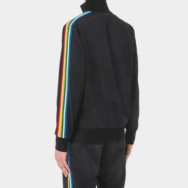 Palm Angels Black Rainbow Track Jacket