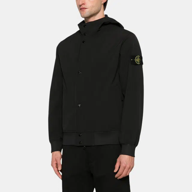 Stone Island Soft Shell Jacket Black