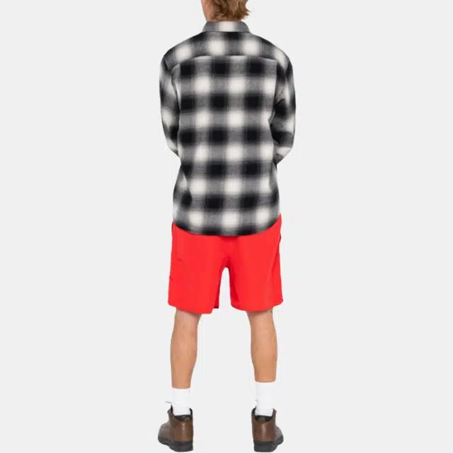 Stussy Logo Print Shorts Red