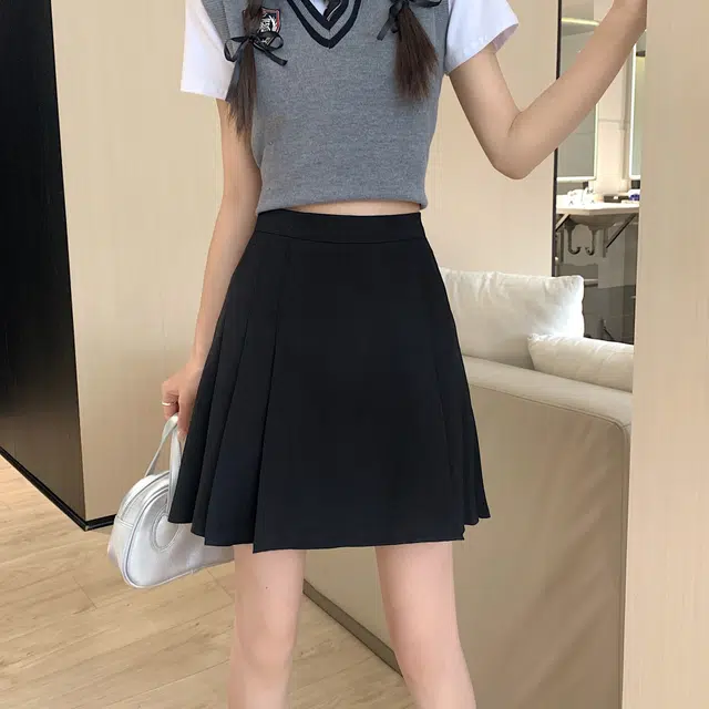 轻迎 时尚高腰气质百搭休闲短裙 女款