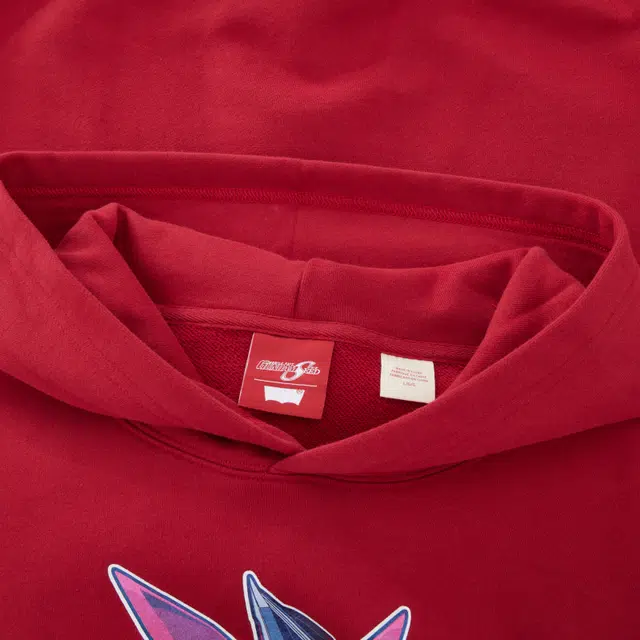 Levi's x Gundam SS24 Hoodie Red