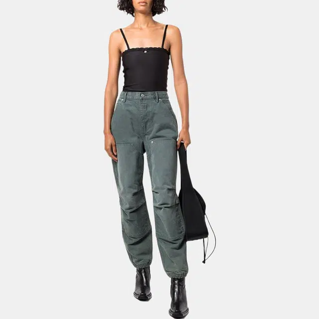 Alexander Wang FW22 Tapered Jeans Khaki