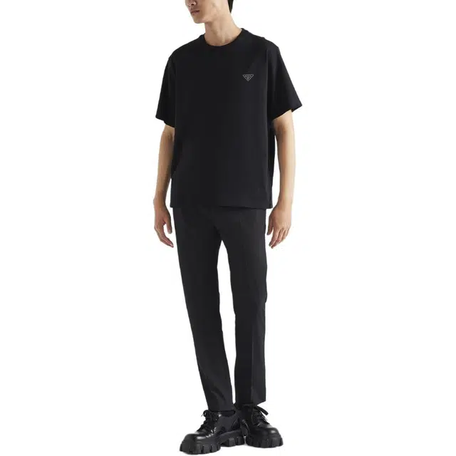 Prada Crew Neck T-Shirt Black